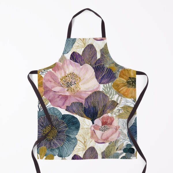 Item preview, Pink and Indigo Modern Seamless Pattern Floral Watercolor Art designed and sold by dawnleblanc55.