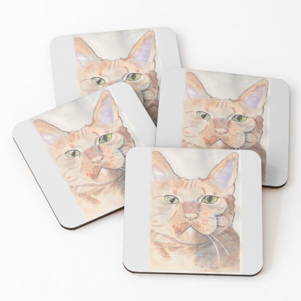 Item preview, Handsome Orange Kitty Face designed and sold by rogerstrawberry.
