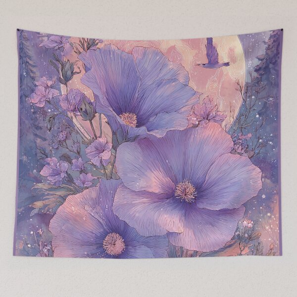 Item preview, “Whispering Petals Beneath the Midnight Gaze” designed and sold by bloorose.