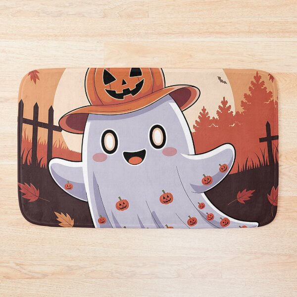 Item preview, Cute Halloween Ghost with Pumpkin Hat designed and sold by JoeZigns81.