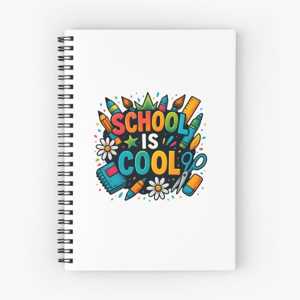 Artikelvorschau, Schule ist cool – Buntes Lerndesign entworfen und verkauft von Jack’s Shirts Craft.