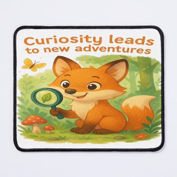 Item preview, Curiosity leads to new adventures designed and sold by CappieLab.