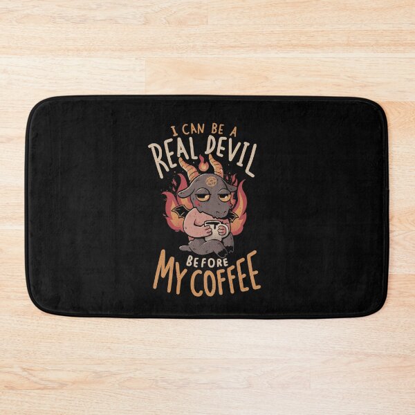 Item preview, Real Devil Before My Coffee designed and sold by EduEly.