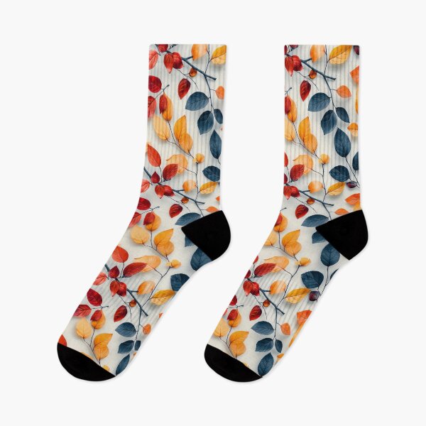 Item preview, Vibrant Autumn Leaves and Branches Pattern designed and sold by NTGUILTY.