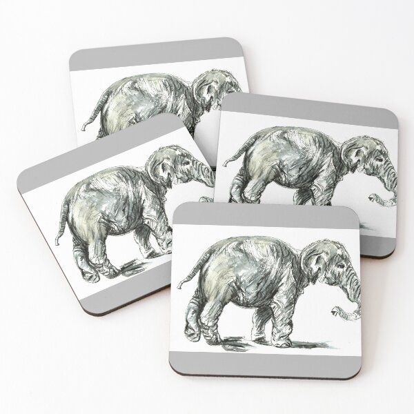 Item preview, Elephant After Rembrandt van Rijn designed and sold by LymphomaLass.