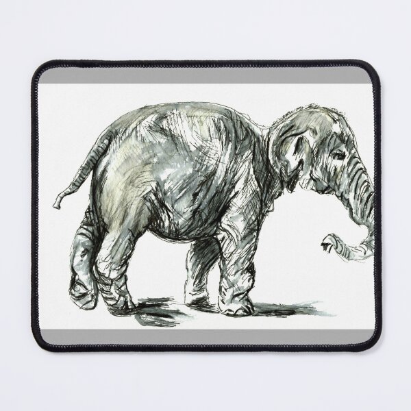 Item preview, Elephant After Rembrandt van Rijn designed and sold by LymphomaLass.