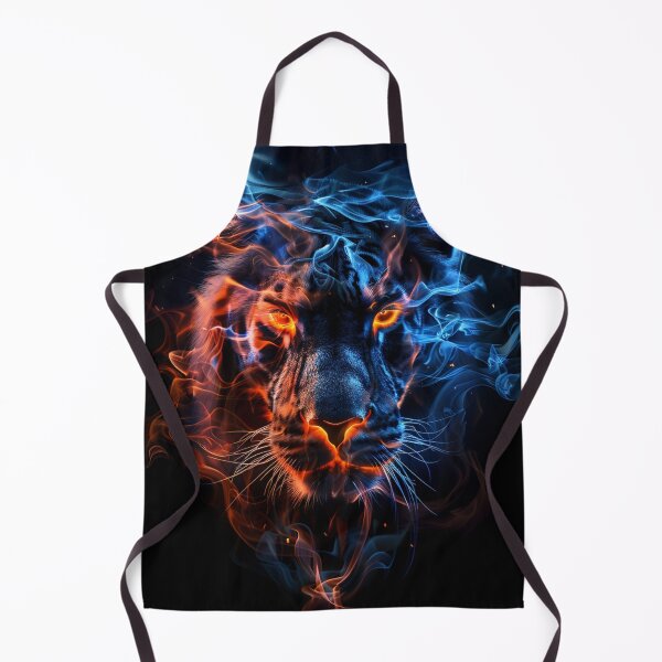 Item preview, Fire and Ice Tiger – Glowing Wild Flame Beast Artwork designed and sold by AxeWave.