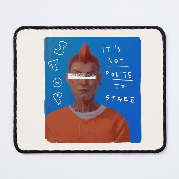 Item preview, Not Polite to Stare Portrait designed and sold by riceriddle.