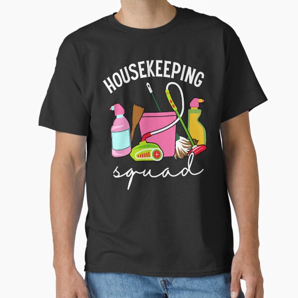 Item preview, Housekeeping Squad Funny Cleaning Staff School Custodian Janitor Matching Team designed and sold by Echo Field Studio.