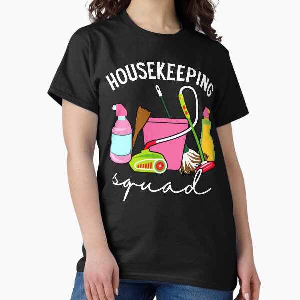 Item preview, Housekeeping Squad Funny Cleaning Staff School Custodian Janitor Matching Team designed and sold by Echo Field Studio.