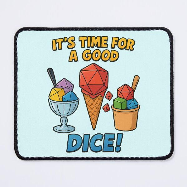 Item preview, It's Time for a Good Dice – RPG Ice Cream Fun designed and sold by Wuerfelfuchs.