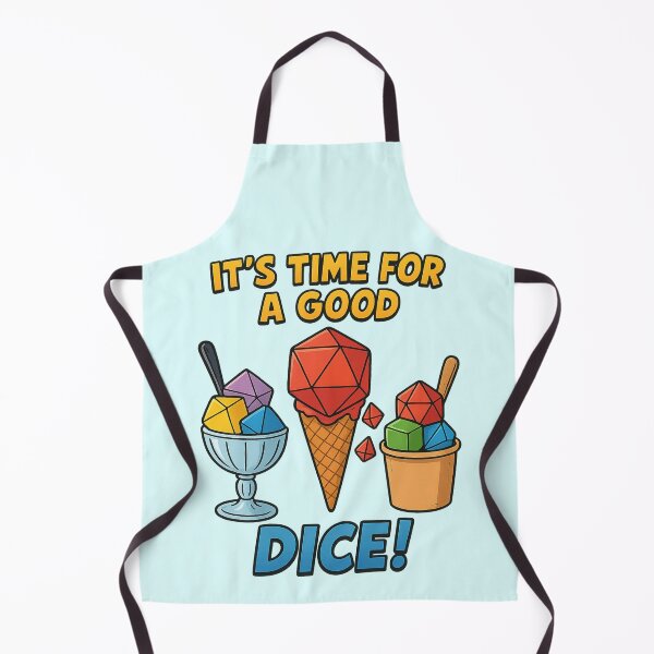 Item preview, It's Time for a Good Dice – RPG Ice Cream Fun designed and sold by Wuerfelfuchs.