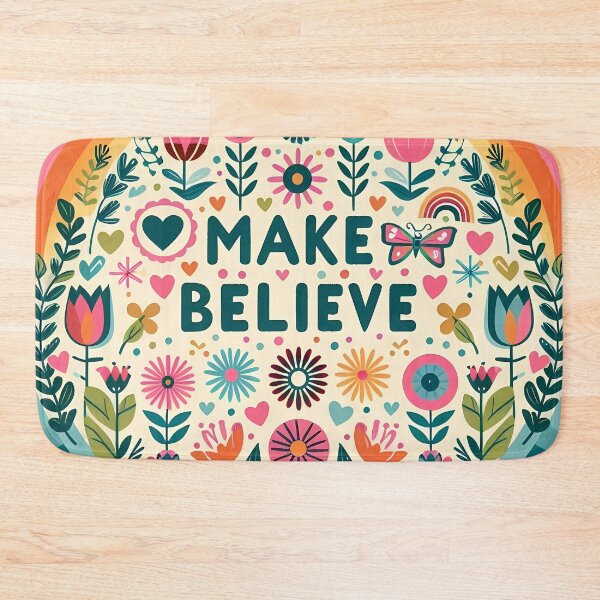 Item preview, "Make Believe" Whimsical Pattern - Scandinavian Folk Art by heidiannemorris © designed and sold by FOLK ART FUSION by heidiannemorris.