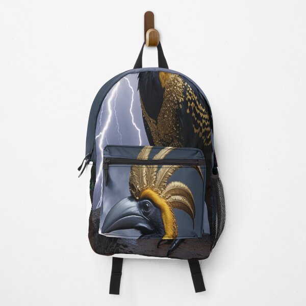 Item preview, Majestic Hornbill Lightning Storm Cliff Art designed and sold by Max Store.