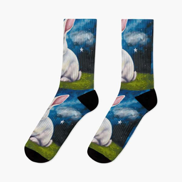 Item preview, cute rabbit looking at the stars designed and sold by jbfart.