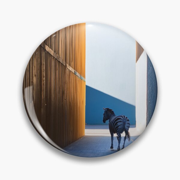 Item preview, Shadowed Urban Alley with Zebra Running Through Slanted Light designed and sold by mrpropcake.