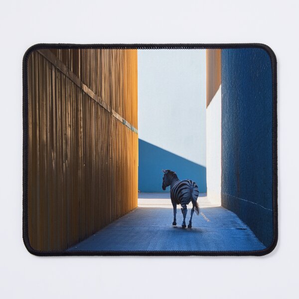 Item preview, Shadowed Urban Alley with Zebra Running Through Slanted Light designed and sold by mrpropcake.