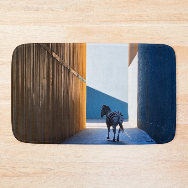 Item preview, Shadowed Urban Alley with Zebra Running Through Slanted Light designed and sold by mrpropcake.