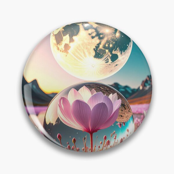 Item preview, a cyclamen in a landscape where the moon sings of love upon its beloved awakening designed and sold by giovannicantio.
