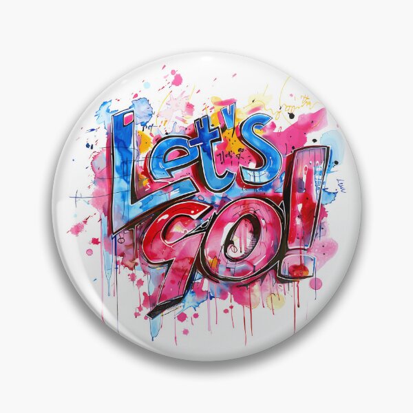 Item preview, Let's Go Graffiti Art  Bold Energetic Street Art  Vibrant Action Message designed and sold by SAMNagy.