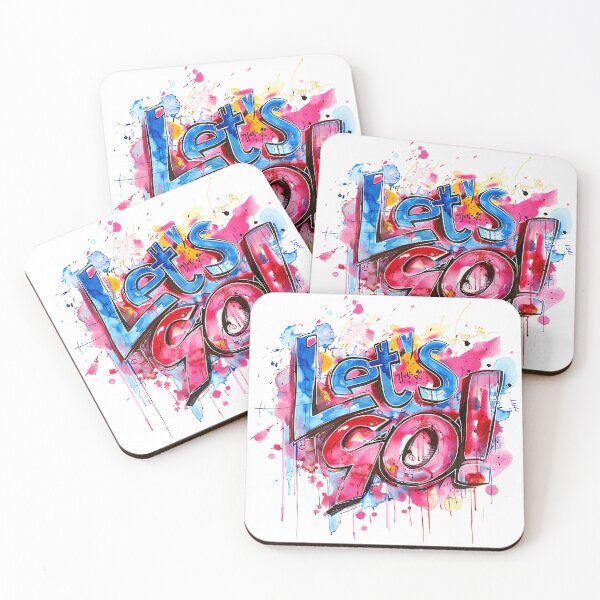 Item preview, Let's Go Graffiti Art  Bold Energetic Street Art  Vibrant Action Message designed and sold by SAMNagy.