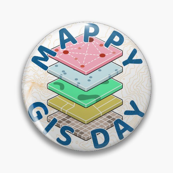 Item preview, Mappy GIS Day with Layer Stack (Light) designed and sold by Young Design Lab.