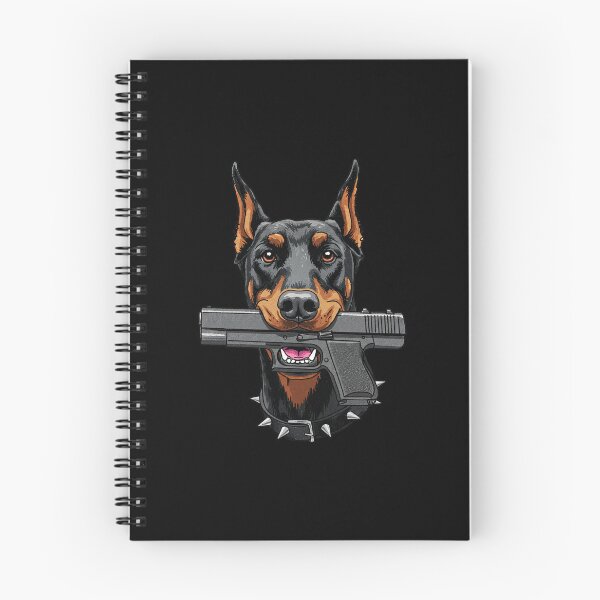 Item preview, Doberman Pinscher with a Gun designed and sold by TeeARTHY.