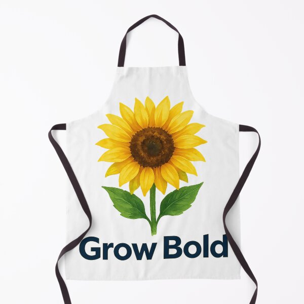 Item preview, Grow Bold Sunflower Motivational Quote Nature Lover Gift Positive Vibes Floral Design designed and sold by CreativeVisionsHub.