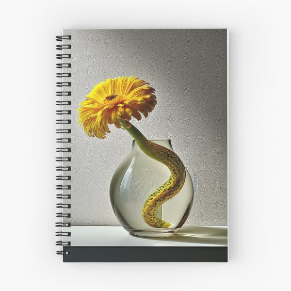 Item preview, Yellow Snake Flower in Clear Vase on Soft Morning Background designed and sold by mrpropcake.