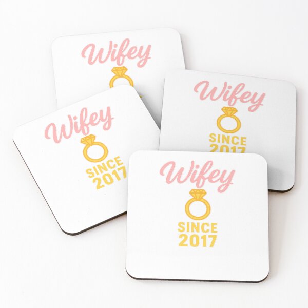 Item preview, Wifey Since 2017 Neon Ring Anniversary designed and sold by duke818.