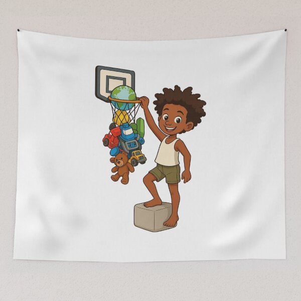 Item preview, Basketball Toy Slam – Cute Cartoon Kid Organizing Toys designed and sold by TLG-Supply.