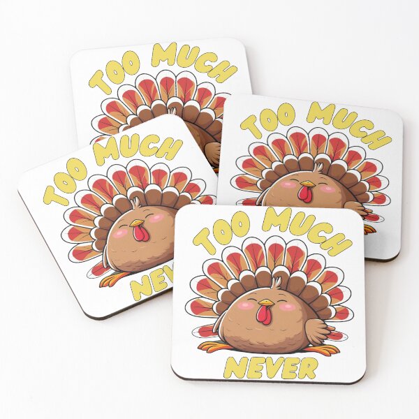 Item preview, Too Much? Never – A stuffed turkey on after Thanksgiving. designed and sold by fulldreamer2021.