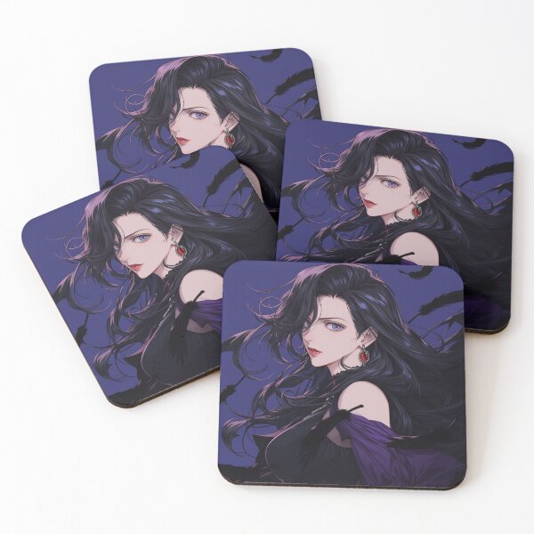 Item preview, Raven Elegance – Mysterious Gothic Beauty in 90s Anime Style designed and sold by AxeWave.