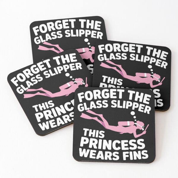 Item preview, Scuba Diving Girl – This Princess Wears Fins Not Glass Slippers designed and sold by ahayacine.