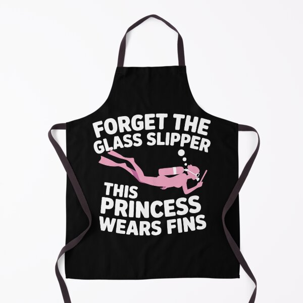 Item preview, Scuba Diving Girl – This Princess Wears Fins Not Glass Slippers designed and sold by ahayacine.