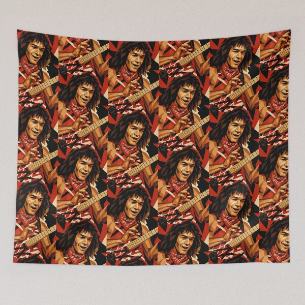 Item preview, Eddie Van Halen Guitar Musical Legend Vector Art designed and sold by kakarikihill.