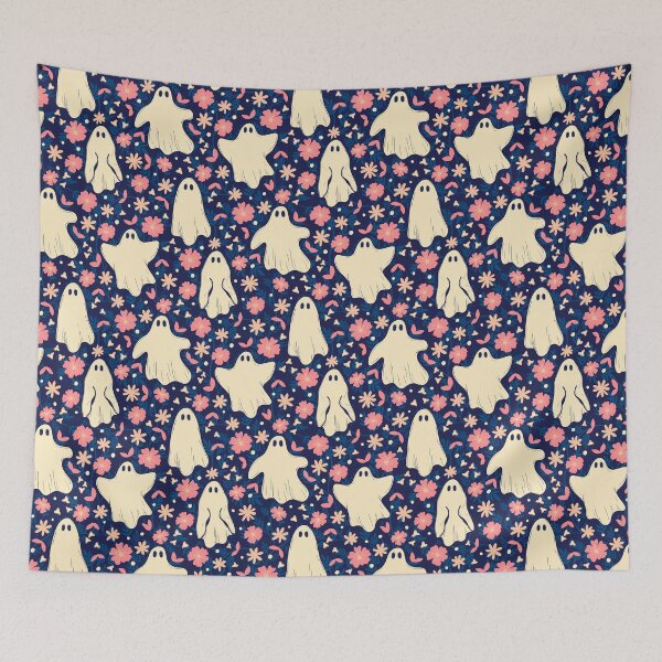 Item preview, Ghostly Blooms – Whimsical Ghosts with Floral & Botanical Charm designed and sold by JVCreative.