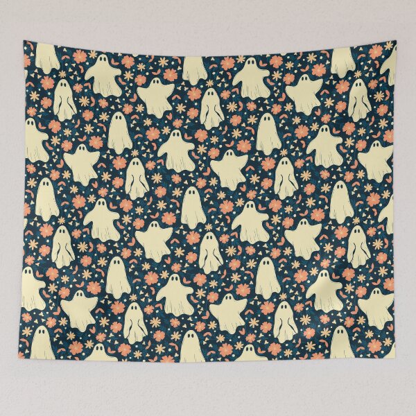 Item preview, Ghostly Blooms – Whimsical Ghosts with Floral & Botanical Charm designed and sold by JVCreative.