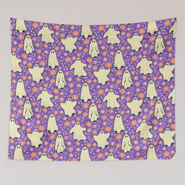 Item preview, Ghostly Blooms – Whimsical Ghosts with Floral & Botanical Charm designed and sold by JVCreative.
