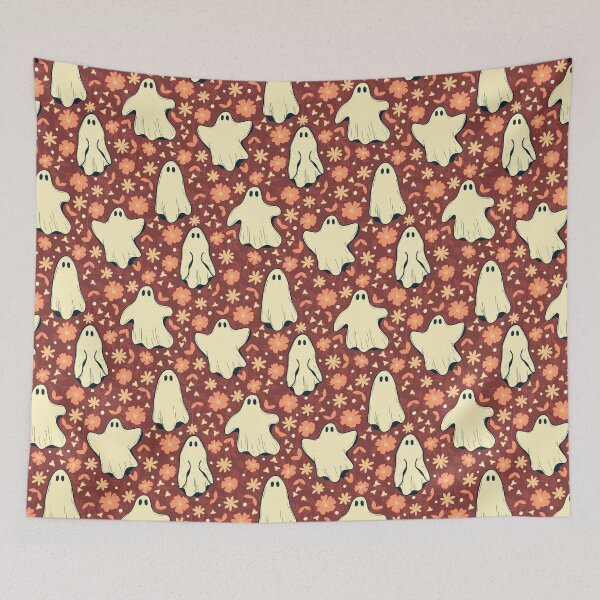 Item preview, Ghostly Blooms – Whimsical Ghosts with Floral & Botanical Charm designed and sold by JVCreative.