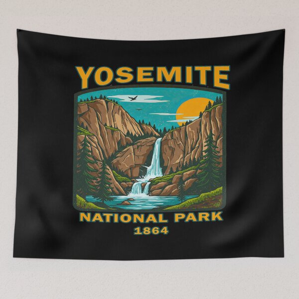 Item preview, Vintage Yosemite National Park Poster designed and sold by TeeARTHY.