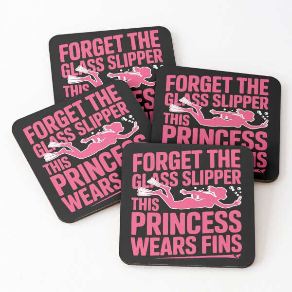 Item preview, Forget the Glass Slipper – This Princess Wears Fins | Funny Scuba Diving Girl Design designed and sold by ahayacine.