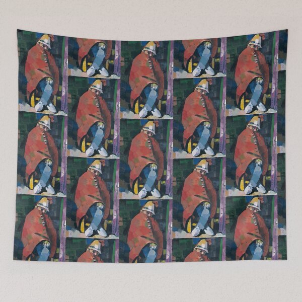Item preview, Mann mit Roter Decke designed and sold by Ichneumon-art.