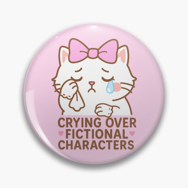 Item preview, Crying Over Fictional Characters Cat designed and sold by TinyPanic.