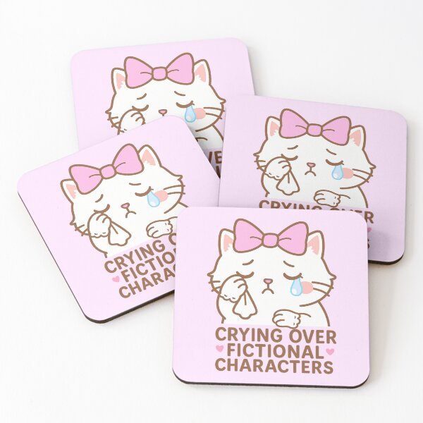 Item preview, Crying Over Fictional Characters Cat designed and sold by TinyPanic.