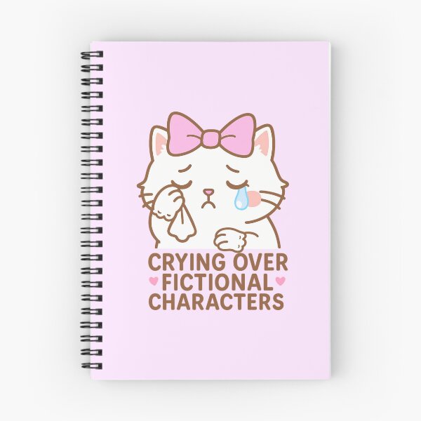 Item preview, Crying Over Fictional Characters Cat designed and sold by TinyPanic.