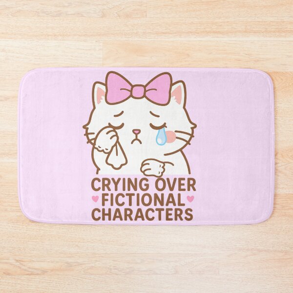 Item preview, Crying Over Fictional Characters Cat designed and sold by TinyPanic.