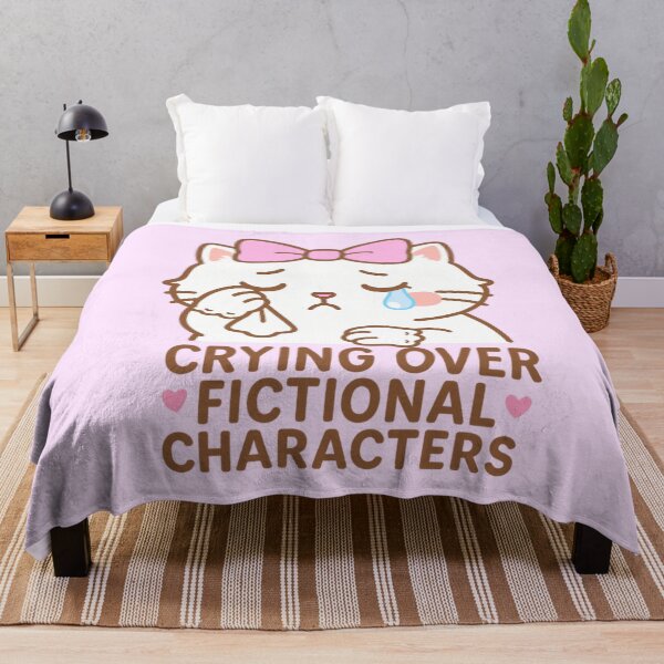 Item preview, Crying Over Fictional Characters Cat designed and sold by TinyPanic.