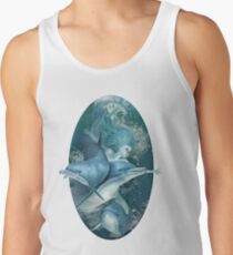 Meerjungfrau mit Delfinen Tank Top für Männer