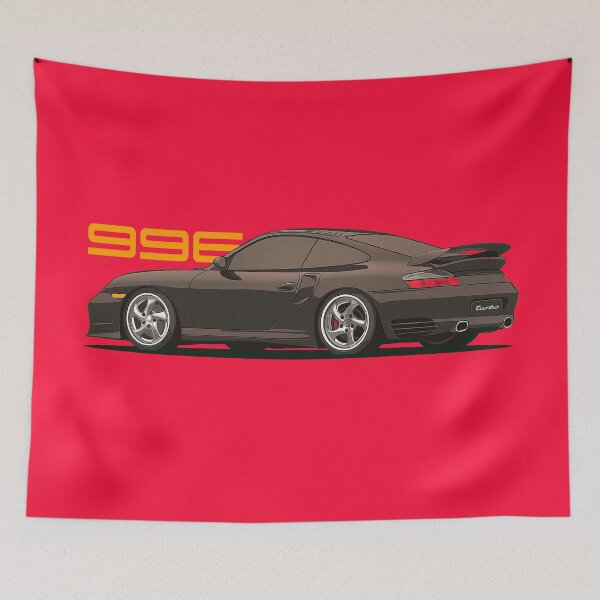 Item preview, 2004 black 996 turbo illustration designed and sold by blackdogshop.